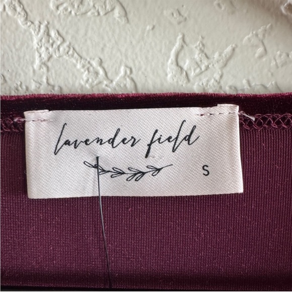 Lavender Field • Burgundy Velvet Top - Picture 5 of 5